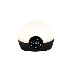 Lumie Bodyclock Glow 150 Réveil avec lumière Simulation de lever et coucher de soleil progressifs Lumière réglable 10 sons Nude, Noir