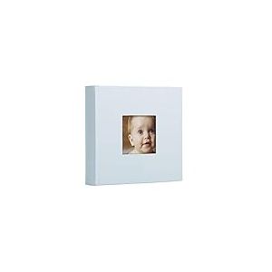 Pearhead Baby Photo Album, Babybook Keepsake Book for New and Expecting Parents, Baby Boy Accessory, Blue
