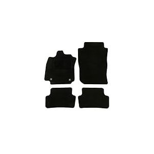 DBS - Tapis de Voiture - sur Mesure pour Clio 4 (2012-2019) - avec Clips de Fixation - Tapis de Sol antidérapant pour Automobile - 4 pièces