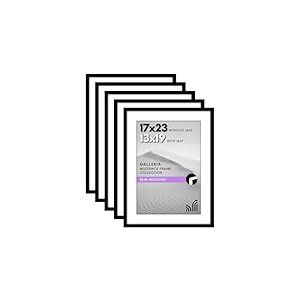 Americanflat Lot de 12,7 x 58,4 cm de couleur noire - Utilisation comme cadre photo de 33 x 48,3 cm avec passe-partout ou cadre de 43 x 58,4 cm sans passe-partout - Cadre photo pour collage avec