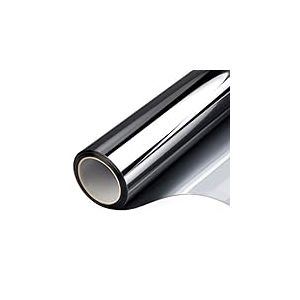 Film teinté unidirectionnel pour fenêtre de maison, rouleau de vinyle effet miroir, contrôle de la chaleur, anti-UV, film électrostatique,pour vitrail, revêtements avec adhésif pour porte coulissante, papier solaire de garage sans colle, noir et argenté