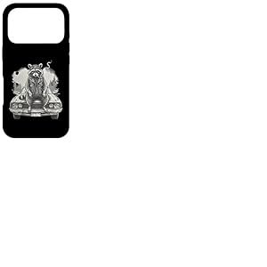 Punk Smoking Raton Laveur Biker Rock Vintage Trash Panda Coque pour iPhone 17 Pro