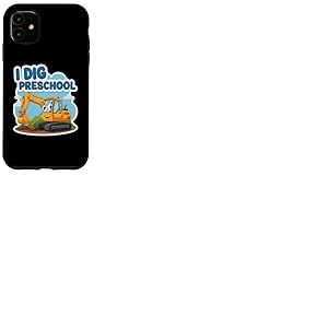 Dessin animé de la rentrée Scolaire I Dig Preschool Excavator Coque pour iPhone 11