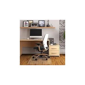 Floortex Cleartex Tapis de Protection de Sol rectangulaire en Vinyle sans phtalates pour sols durs 115 x 134 cm Transparent