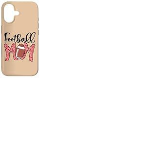 Football Mom Pink Leopard American Football Mothers Day Mama Coque pour iPhone 17