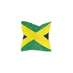 XUWU Foulard carr&eacute; en soie pour femme - En satin - Pour cheveux, Drapeau de la Jama&iuml;que Fiers Jama&iuml;cains Tropical, taille unique