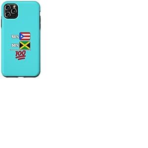 Drapeau jama&iuml;cain Plus Porto-ricain Patrimoine Cadeau Coque pour iPhone 11 Pro Max