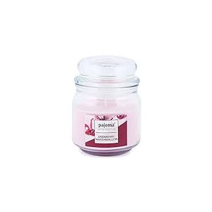 pajoma&reg; Sweet Edition Bougie parfum&eacute;e dans un pot &agrave; bonbons 248 g Cranberry Marshmallow | Bougie de qualit&eacute; sup&eacute;rieure &agrave; fermer, dur&eacute;e de combustion : env. 55 heures