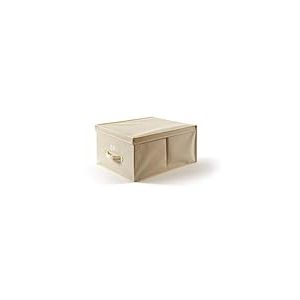 Perfetto Più - EasyBox - Boîte de Rangement en Tissu - 36 x 48 x 19 cm, écru