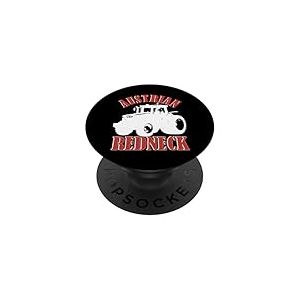 Austrian Redneck – Style Alpin avec Tracteur bière & Vokuhila PopSockets PopGrip Adhésif