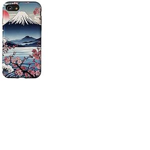 Arbre Japonais Sakura Garden Geisha Mount Fuji Cherry Blossom Tree Coque pour iPhone SE (2020) / 7/8