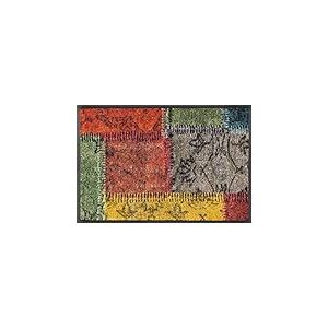 Wash+Dry Vintage Patches Tapis Del Sol, Polyamide Dos : Caoutchouc Nitrile, Multicolore, 40x60cm