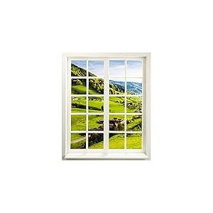 Wandtattoo - Fenster mit Aussicht "Schwarzwald" 83 x 100 cm - Wandaufkleber - Wandsticker