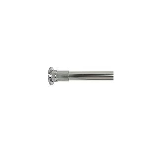 Croydex Stick 'n' Lock Facile à Fixer Extensible Tige télescopique avec Tube de 22 mm, Aluminium, Chrome, 2,4 m 15,2 cm