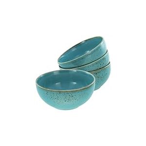 CreaTable, 21679, S&eacute;rie Nature Collection Water, service de vaisselle 4 pi&egrave;ces, bol Buddha en gr&egrave;s, compatible lave-vaisselle et micro-ondes, production de qualit&eacute;.