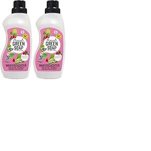 Marcel's Green Soap - Adoucissant Patchouli & Canneberge - Assouplissant - Sans plastique ni huile de palme - V&eacute;g&eacute;talien - 750ml (Lot de 2)