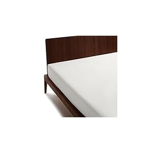 GUZZINI Classic - Drap Housse 175x200 Coton Percalle 100% Certifié OekoTex Frais Respirant, Surmatelas 2 Personnes 1 Pièce, Draps Housses Protège Matelas Haut 30cm et Angles Élastiques, Dessus de Lits