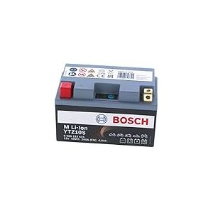 Bosch 0986122615 - Batterie Moto Lithium-Ion 12V 240A 4Ah Lithium Équivalent Jusqu'à 12Ah Plomb Acide - Adaptée aux Motos, Mobilettes, Enduros, Scooters, Quads, Jet Skis - Btz10S
