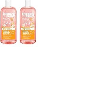 ENERGIE FRUIT | Gel Douche pH Neutre | Fleur d'Oranger & Huile de Lin BIO | Vegan | 500ml (Lot de 2)
