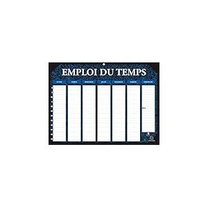 Exacompta 34590E - Emploi du temps Multicolore - 29,5 x 22 cm - Marbr&eacute;