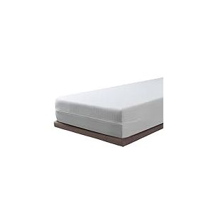 Savel - Housse de Matelas élastique et Respirante | 2X 90 x 190/200 | Protecteur/Couvre-Matelas Ajustable avec Fermeture éclair. Tissu résistant en Coton. Hauteurs de Matelas allant jusqu'à 30 cm