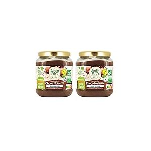 Jardin BiO &eacute;tic - P&acirc;te &agrave; tartiner chocolat noisette sans gluten - bio - Sans Gluten - Certifi&eacute; AB - Bocal de 350g (Lot de 2)