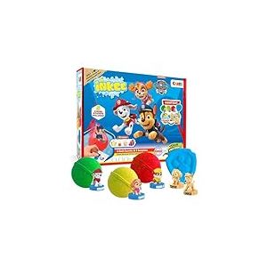 INKEE Coffret de bain PAT PATROUILLE - Set de bain avec 4 boules de bain et 5 figurines Pat Patrouille, Bombes de bain surprise parfumées à l'huile d'amande douce