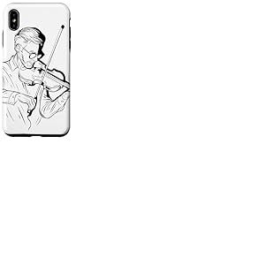 Violon Guy Sketch Violoncelle Coque pour iPhone XS Max