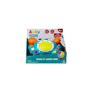 AUBY Crawl n' Learn bébé Crabe, Jouets sensoriels avec Musique, Cadeaux d'anniversaire pour Enfants à partir de 9 Mois, EC461145