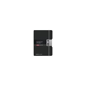 Herlitz 50033768 Carnet de notes Flex A5, 40 feuilles, perfor&eacute;, aspect cuir anthracite, 1 pi&egrave;ce.
