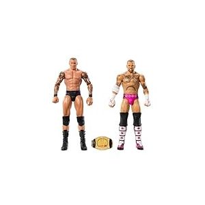WWE Randy Orton et CM Punk Coffret de 2 figurines articulées et accessoire à collectionner, JCV71