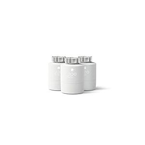 tado° Pack de 3 Têtes Thermostatiques Connectées et Intelligentes – Accessoire pour Thermostat Connecté et Intelligent – Vannes thermostatiques pour radiateurs – Installation facile