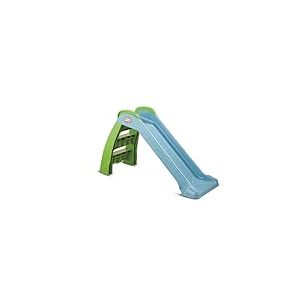 Little Tikes Premier Tobogan - Jeu d'intérieur et d'extérieur - Jouet de Jardin et activité d'extérieur pour Enfant, Durable, Stable, sécurisé - Jouet de Jardin Bleu & Vert. pour 18 Mois et +