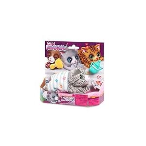 Just Play Chaton interactif de FurReal, Petit Chat interactif en Peluche avec Effets sonores et mouvements, Jouets pour Enfants de 4 Ans et Plus
