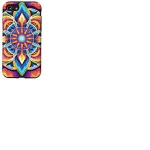 psychédélique, spirituel, mandala, art moderne Coque pour iPhone SE (2020) / 7 / 8