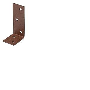 Alberts 300920 DURAVIS®® Équerre de poutre | ailes inégales | couleur rouille, double plastification | 40 x 80 x 30 mm