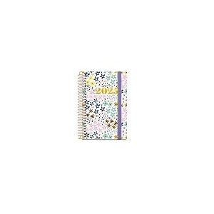 Miquelrius Agenda annuel 2025, 80 x 120 mm, 1 jour par page, couverture carton doublé plastifié, spirale, fermeture élastique, papier 80 g/m², espagnol, anglais et portugais, printemps