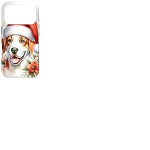Illustration Aquarelle Chien Porcelaine de No&euml;l Coque pour iPhone 17 Pro