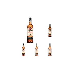 BACARDÍ Spiced, 35% ABV, 70 cl / 700 ml, Spiritueux d’Exception Élaboré avec du Rhum Vieilli en Fût, des Arômes Naturels et des Épices (Lot de 5)