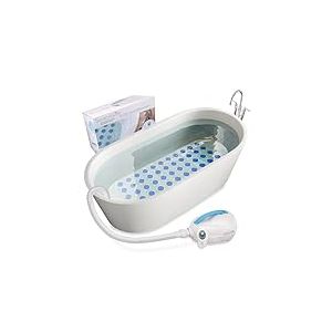 SereneLife Tapis de Bain &agrave; Bulles, Tapis pour Baignoire avec Massage &agrave; Air et T&eacute;l&eacute;commande, Imperm&eacute;able, Antid&eacute;rapant, Intensit&eacute; des Bulles Ajustable, Diffuseur de Parfums