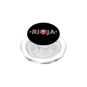 Rioja Coeur Amoureux du vin dans Le Verre PopSockets PopGrip pour MagSafe
