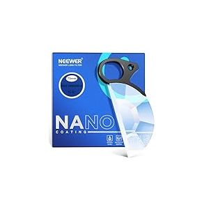 NEEWER Filtre d'objectif &agrave; Prisme kal&eacute;idoscope Demi Lune 79mm avec poign&eacute;e, Trou filet&eacute; 1/4" pour Petit Bras Magique de tr&eacute;pied, Filtre &agrave; Effet de Verre Semi Circulaire &agrave; Cristal Optique K9