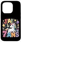 Enfant Licorne Enfant 7ans Anniversaire Garcon Fille Licorne Coque pour iPhone 15 Pro