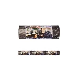 Office Products 22021252-05 Lot de 40 sacs poubelle solides et indéchirables en polyéthylène basse densité Noir Épaisseur du film 30 ?m 240 l