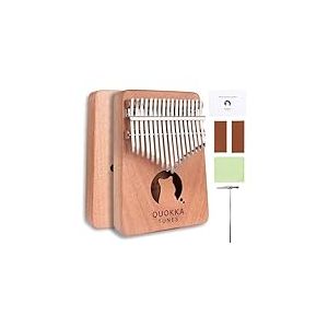 Kalimba Piano à pouce 17 touches – Piano à doigts avec guide exclusif QT Kalimba Guide de chansons, instrument de musique portable pour adultes débutants, cadeau de musique pour enfants ; conçu en
