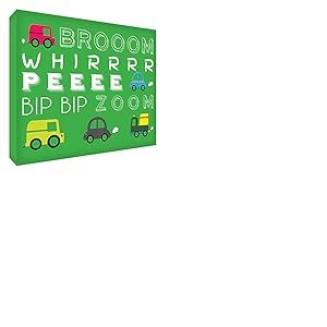Feel Good Art ZOOMCAR-A7BLK-04IT Tableau Déco Acrylique Vert 10,5 x 7,4 x 2 cm