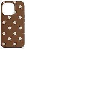 Accessoires de Points à Pois Brun Coque pour iPhone 13 Pro