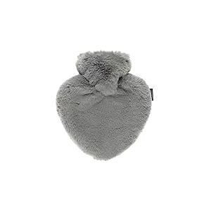 Fashy Bouillotte en forme de c&oelig;ur de 0,7 l, avec housse en velours extra douce de qualit&eacute; sup&eacute;rieure