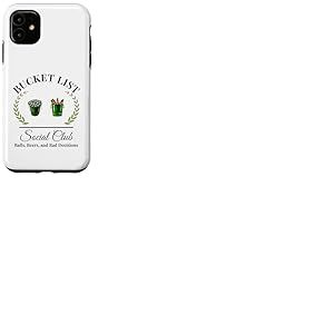 Ma liste de seau pour joueur de golf et seau à bière Coque pour iPhone 11