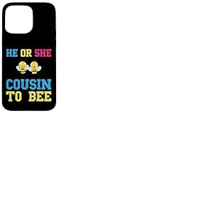 He Or She Cousin To Bee Baby Shower Party Révélation du sexe Coque pour iPhone 15 Pro Max